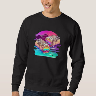 Sweatshirt Burritos avec une ambiance futuriste pour une touc