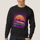 Sweatshirt Burritos Synthwave 80s Retrowave Aesthetic  1 (Devant)