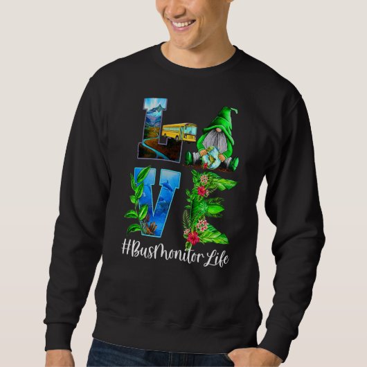 Sweatshirt Bus Monitor Love World Jours des terres Gnomes (Devant)