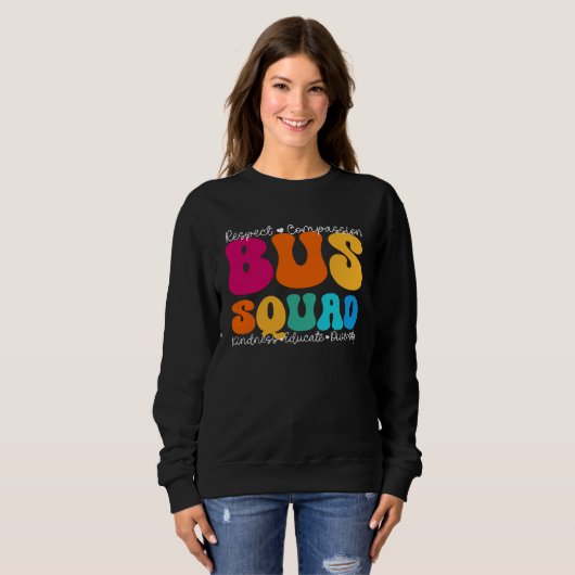 Sweatshirt Bus Squad Appreciation Week Back to School (Devant entier)