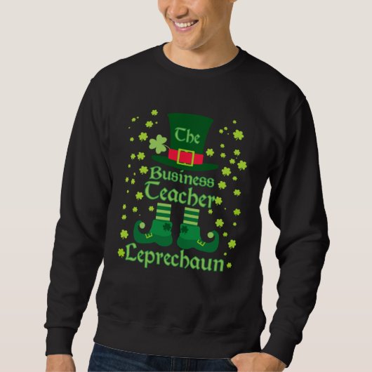 Sweatshirt Business Teacher Leprechaun Group Matching St Patr (Devant)