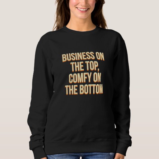 Sweatshirt Business Top Comfy Bottom Work From Home Cloches W (Devant)