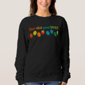 Sweatshirt But Did you Dye Easter Eggs  Easter Pun Easter Hum (Devant)