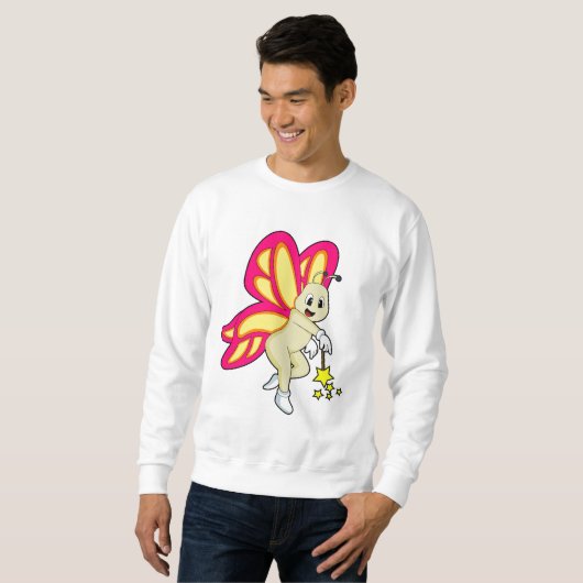 Sweatshirt Butterfly as Wizard with Magic Mur (Devant entier)