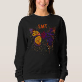 Sweatshirt Butterfly EMT She Believeds She Coulds So She Did (Devant)