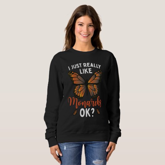 Sweatshirt Butterfly Entomology Monarch (Devant entier)