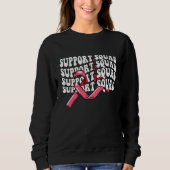 Sweatshirt Butterfly Groovy Support Squad Sickle Cell Awarene (Devant)
