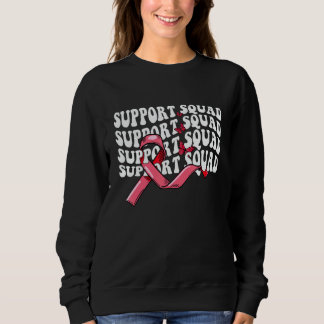 Sweatshirt Butterfly Groovy Support Squad Sickle Cell Awarene