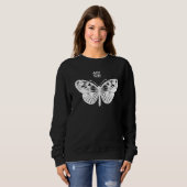 Sweatshirt Butterfly Grunge Goth Dark Aesthetic Butterflies W (Devant entier)
