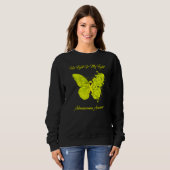 Sweatshirt Butterfly Son Combat Est Mon Combattre Aware Adeno (Devant entier)