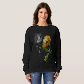 Sweatshirt Butterfly Sunflower Asthma Awareness (Devant entier)