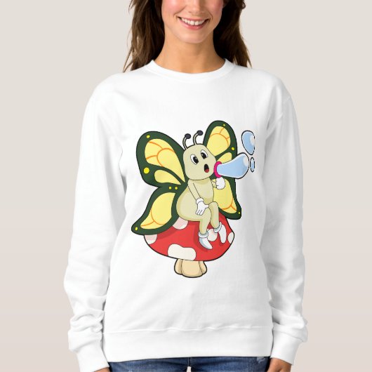 Sweatshirt Butterfly with Soap bubbles (Devant)