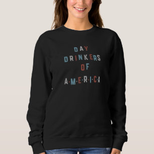 Sweatshirt Buveurs de jour de l'Amérique Couleurs patriotique