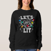 Sweatshirt Buvons Lit Feu de Noël du Père Noël (Devant)