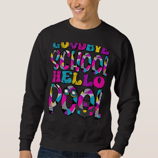 Sweatshirt Bye Bye School Hello Pool Bibliothécaire Étudiant (Devant)
