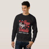 Sweatshirt Bye Bye Tonsils Tough Girl Tonsil Removal Surgery (Devant entier)