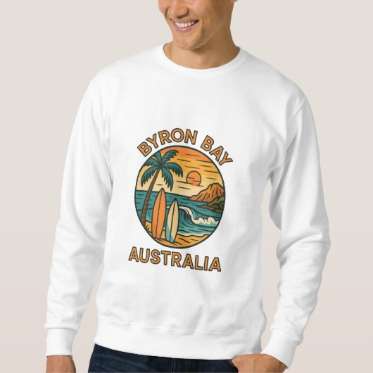 Sweatshirt Byron Bay Sunrise – Coastal Summer Vibes Australia (Devant)