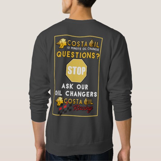 Sweatshirt C O Col À Cou Avec Image Arrière (Dos)