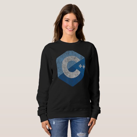 Sweatshirt C++ Programmation Langage Développeurs de logiciel (Devant entier)