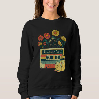 Sweatshirt Ca for woman Retro Soul Flowers Wildflower 1