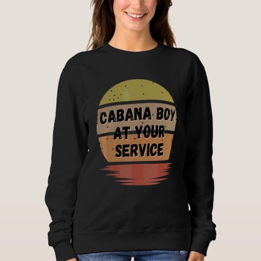 Sweatshirt Cabana Boy Summer Pool Party Bartender Bartendin (Devant)