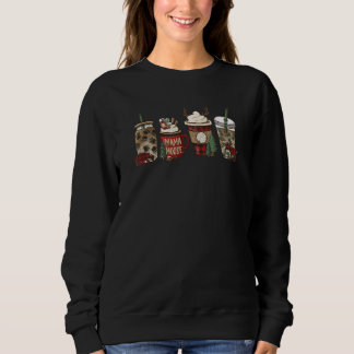 Sweatshirt Cabin Christmas Coffee Mama Moose Holiday Drinks W