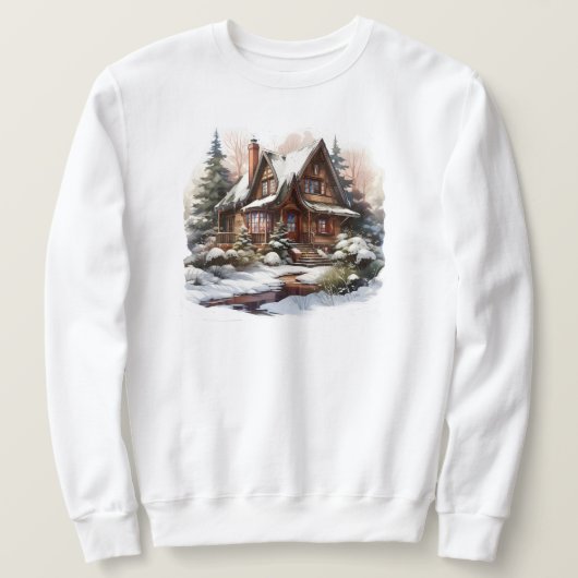 Sweatshirt Cabine de Noël (Design devant)