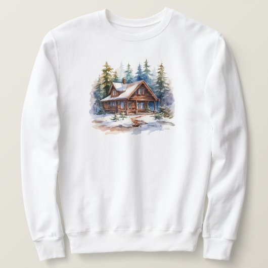 Sweatshirt Cabine de Noël (Design devant)
