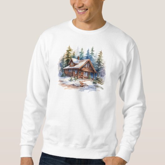Sweatshirt Cabine de Noël (Devant)