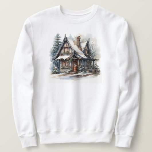 Sweatshirt Cabine de Noël (Design devant)