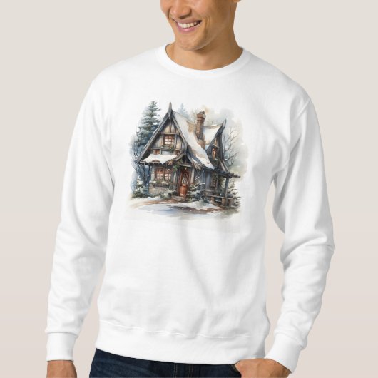 Sweatshirt Cabine de Noël (Devant)