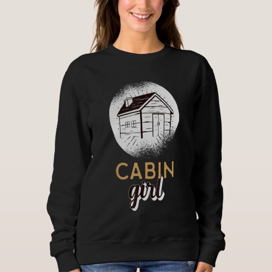 Sweatshirt Cabine fille Journal Cabine passionné Camping Love (Devant)
