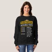 Sweatshirt Câble électrique à tarif horaire (Devant entier)