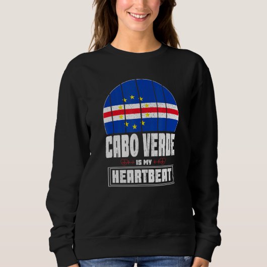 Sweatshirt Cabo Cape Verde Est Mon Amour Au Coeur Du Cap Vert (Devant)