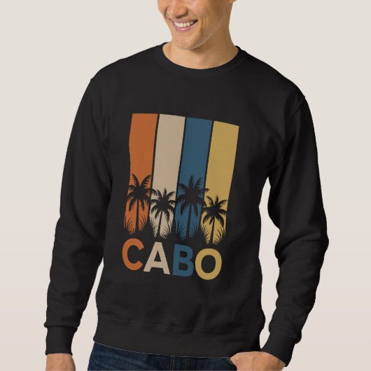 Sweatshirt Cabo Palm Trees Sunset Beach (Devant)
