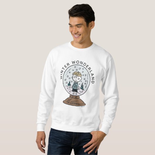 Sweatshirt cacahuètes | Charlie Brown Snow Globe (Devant entier)