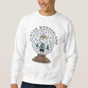 Sweatshirt cacahuètes Charlie Brown Snow Globe
