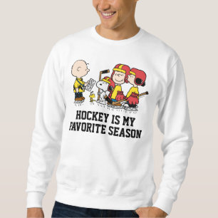 Sweatshirt cacahuètes Charlie Coach de hockey Brown