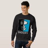 Sweatshirt cacahuètes | Conception géométrique Snoopy (Devant entier)