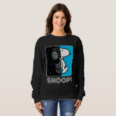Sweatshirt cacahuètes | Conception géométrique Snoopy (Devant entier)