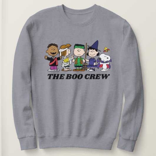 Sweatshirt cacahuètes | Halloween L'Équipage Boo (Design devant)