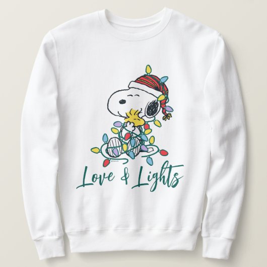 Sweatshirt cacahuètes | L'amour et les lumières de Noël (Design devant)