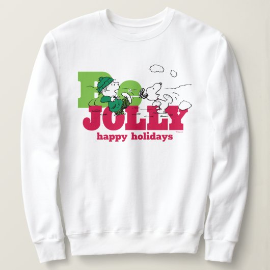 Sweatshirt cacahuètes | Linus & Snoopy Be Jolly (Design devant)