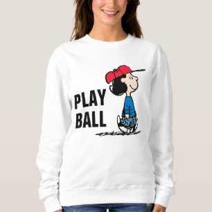 Sweatshirt cacahuètes Lucy Jouant au baseball