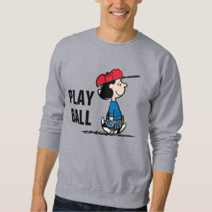 Sweatshirt cacahuètes Lucy Jouant au baseball