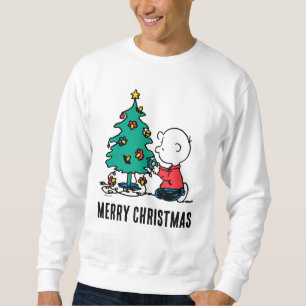 Sweatshirt cacahuètes Lumières de Noël Brown Charlie