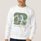 Sweatshirt cacahuètes | Niché dans le camping des montagnes (Devant)