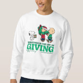 Sweatshirt cacahuètes | Noël est la joie de donner (Devant)