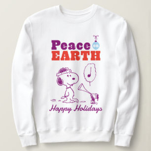Sweatshirt cacahuètes   Peace on Earth Snoopy & Woodstock