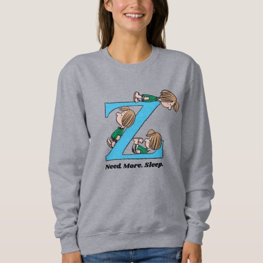 Sweatshirt cacahuètes | Peppermenthe Patty Sleepy Z (Devant)
